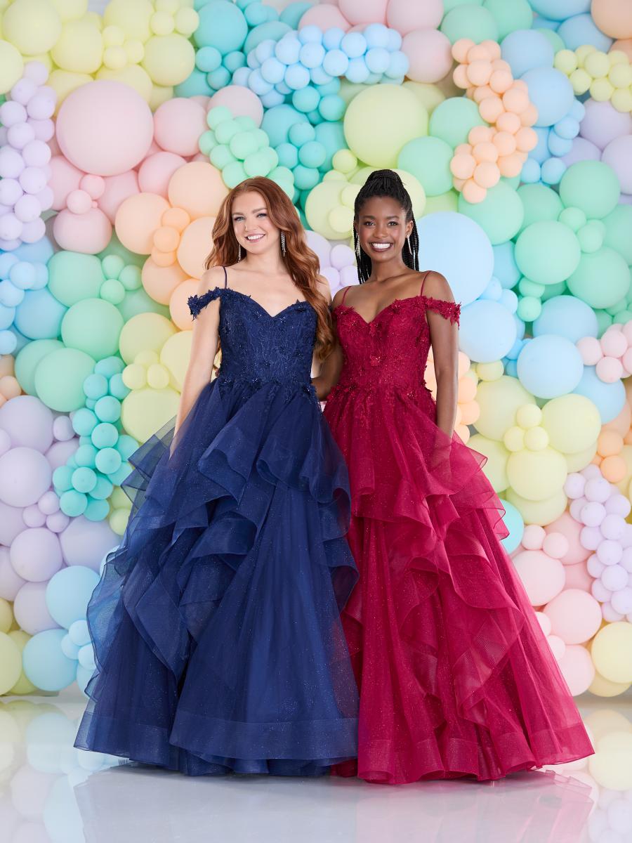 Ozara Tiffany's ruffled Prom Dress